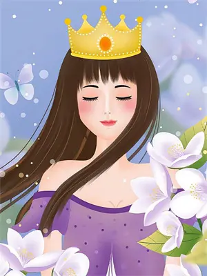 对镜描眉化浓妆